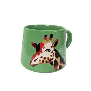 OpalHouse  "WHAT'S UP?" Giraffe Green Porcelain Mug16oz